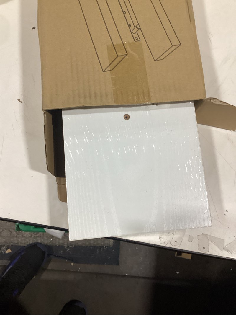 Condition photo showing New/Like New for BAYKA Floating Shelves White, 22.5 inches Rustic Wood Wall Mounted Shelves for Bathroom, Bedroom, Living Room, Kitchen & Office, Hanging Display Shelf with 22 lbs Capacity