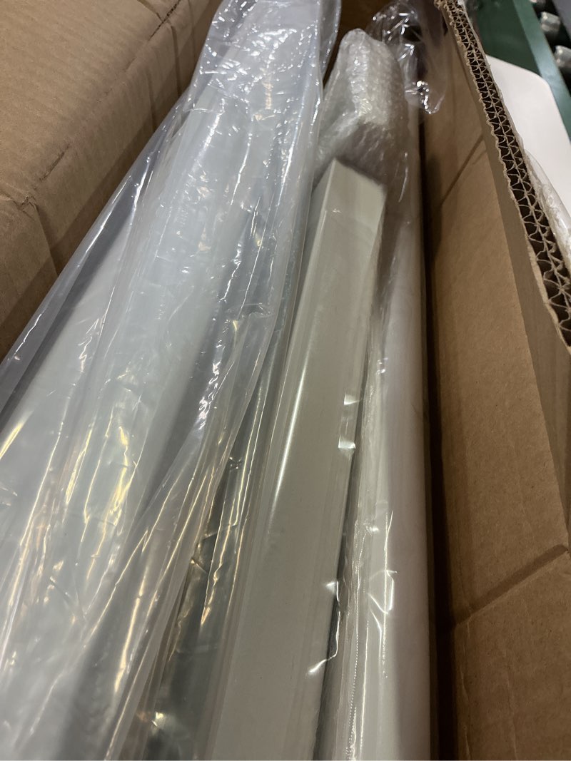 Condition photo showing Good Condition for handrails for outdoor steps & indoor stair railing kit, 1-2 steps safety hand rail for porch & deck white-straight 2 step 1