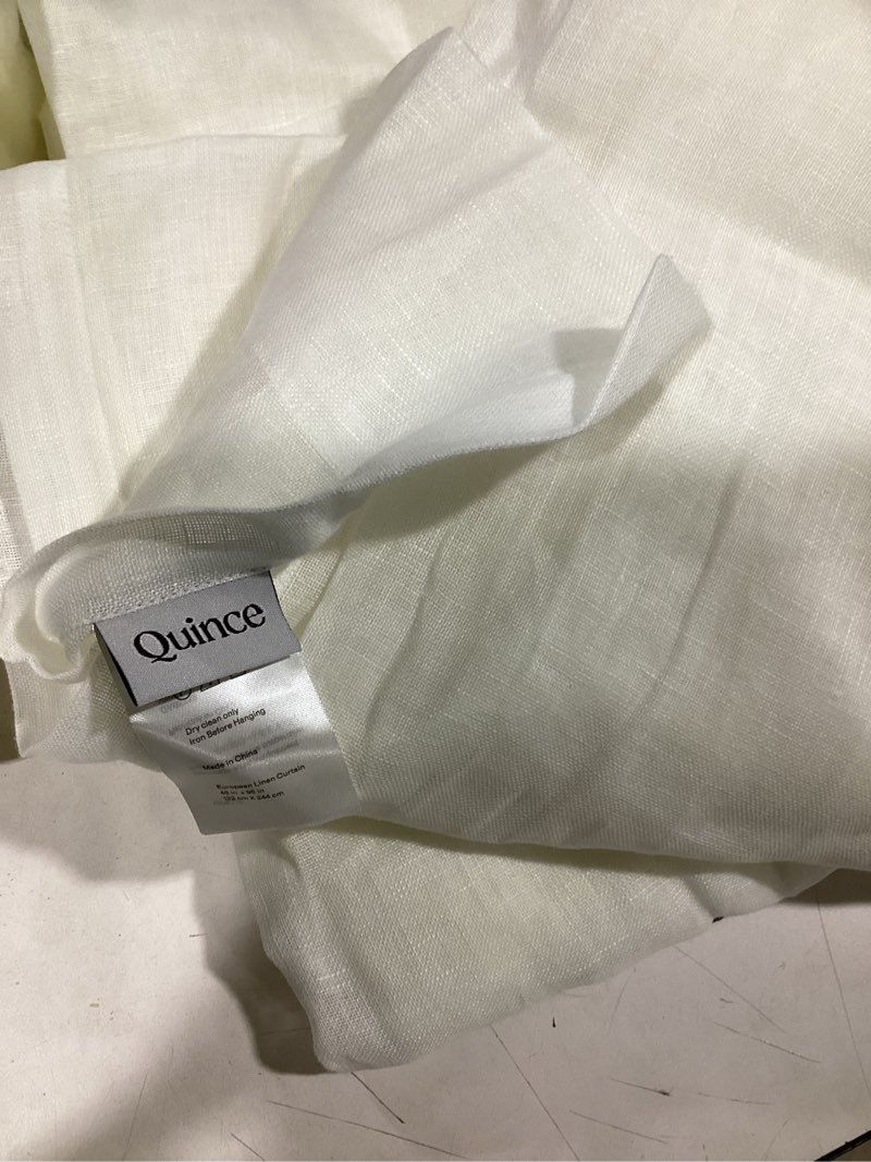 Condition photo showing Good Condition for european linen curtain ivory 48 x 96 