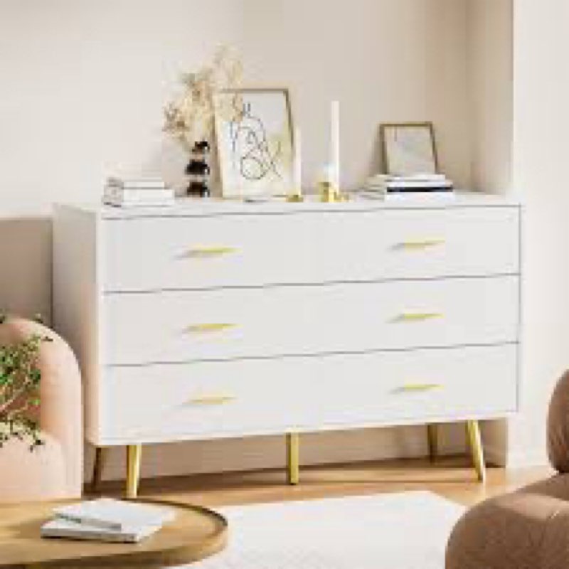 Kamily 6 Drawer 47.25\" W Double  Dresser(incomplete)