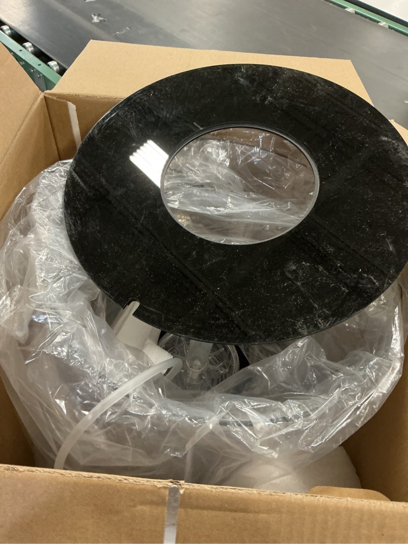 Condition photo showing As Is for Tube 15 Aquarium with Standard Light - 4 Gallon, Black Series 7 Black with LED Lighting 4 Gallon