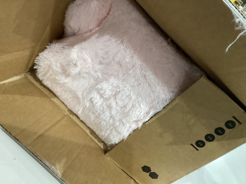 Condition photo showing Good Condition for ophanie soft fluffy shaggy rugs for bedroom living room dorm nursery home decor aesthetic,color pale pink, size 4' round pale pink round 4' (round)