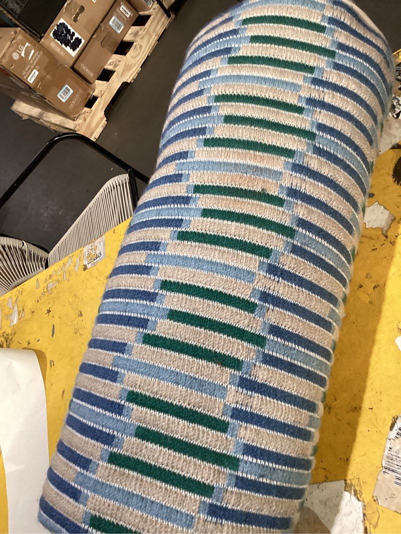 Condition photo showing As Is for 8"x20" wavy stripe woven bolster pillow multi-cool - threshold™