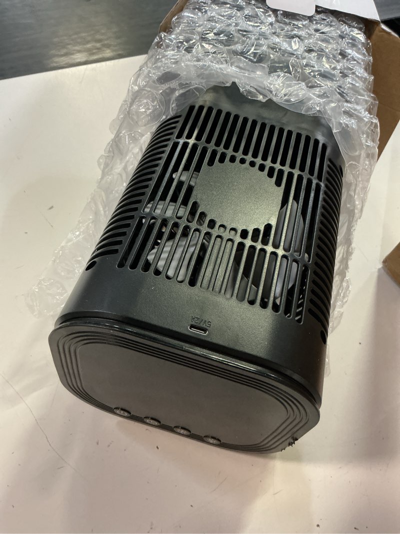 Condition photo showing Good Condition for portable air conditioners, 4-in-1 mini small air conditioner evaporative air cooler fan with 1000ml water tank, 3 speeds & 7 led lights, personal mini ac with timer for bedroom, desktop, home, office black
