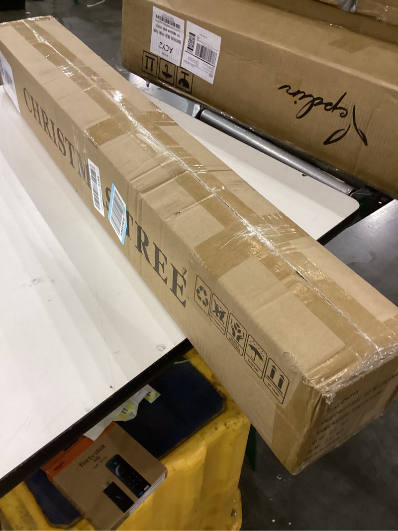 ktkde 5ft white christmas tree, artificial christmas pine tree with 560pvc branch tips, foldable met