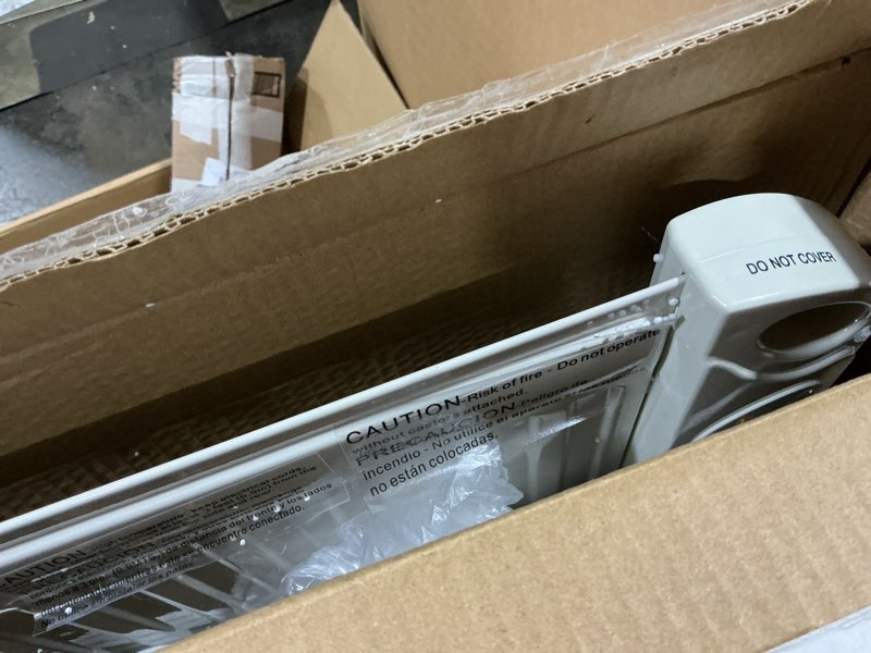 Condition photo showing As Is for NewAir Portable Space Heater for Indoor Use | Ideal Heater for Bedroom, Office or Under Desk | Electric, Energy Efficient and Noiseless 40 ft² White