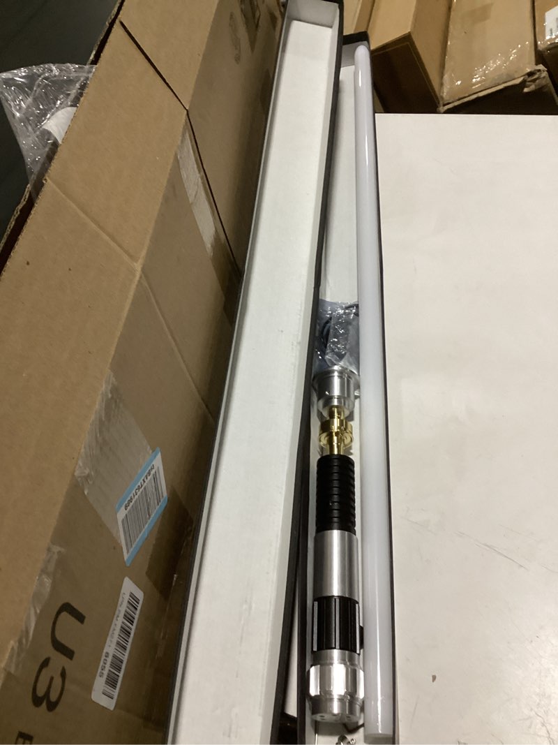 Condition photo showing As Is for saberlabs lightsaber with bluetooth app, smooth swing, sound fonts, infinite colour change and motion control. light saber for adults and cosplay. (owk)