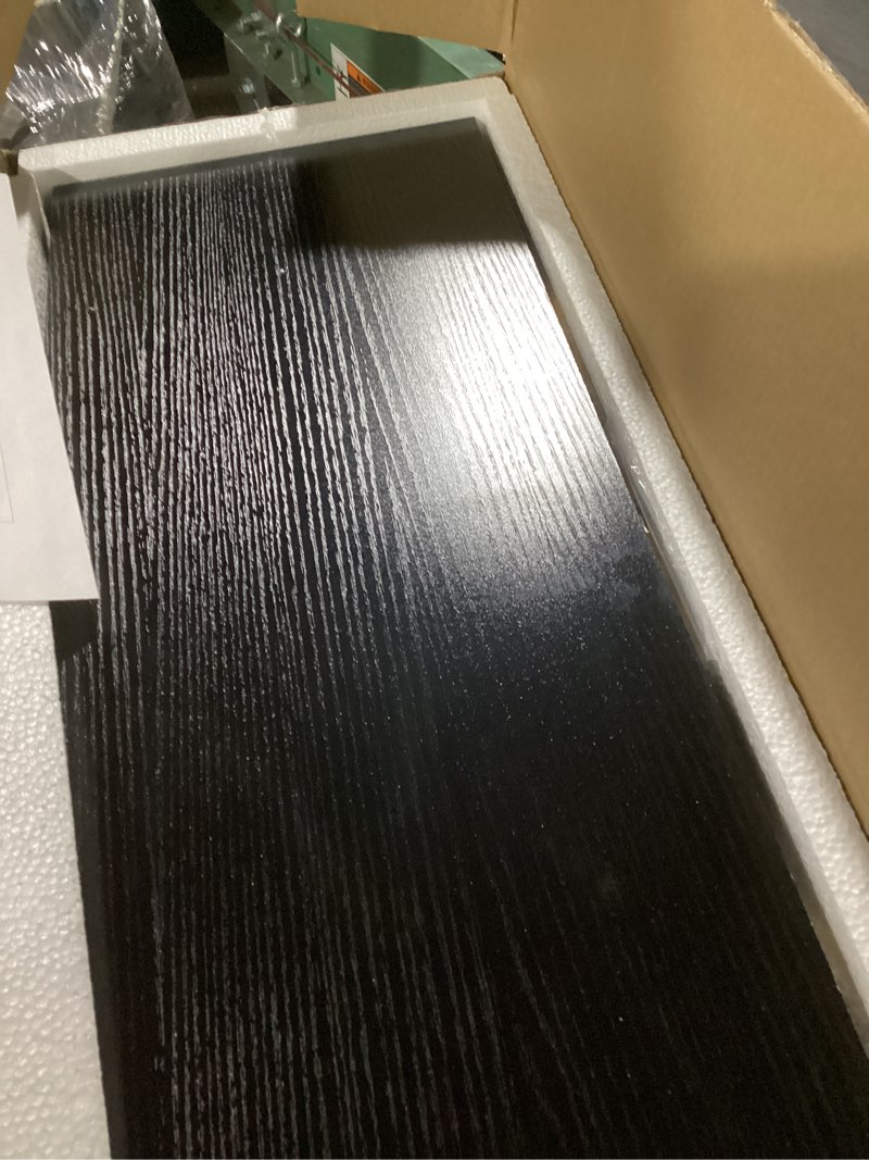 Condition photo showing Good Condition for QEEIG 10" Deep Floating Shelves for Wall - 10 x 24 inch Book Shelf Bathroom Bedroom Kitchen Living Room Hanging Bookshelf Farmhouse Set of 3, Black (025-60B3) 10"D x 23.6"W Black