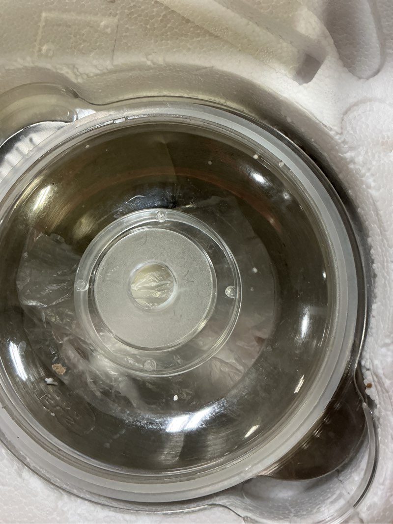 Condition photo showing As Is for Food Processor,Electric Food Chopper with 500W Stainless Steel Motor & 2 Sharp Blade Sets, 12-Cup Stainless Steel Bowl for Meat, Vegetables, Fruits and Nuts