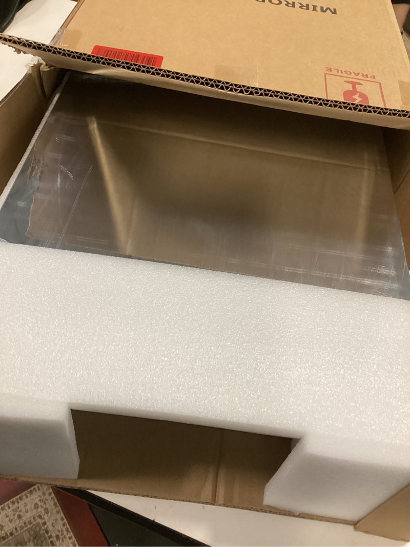 Condition photo showing Good Condition for Bathroom Medicine Cabinet with Beveled Edge Mirrored Door 14 x 18 inch, Recessed or Surface Mount, with Adjustable Glass Shelves