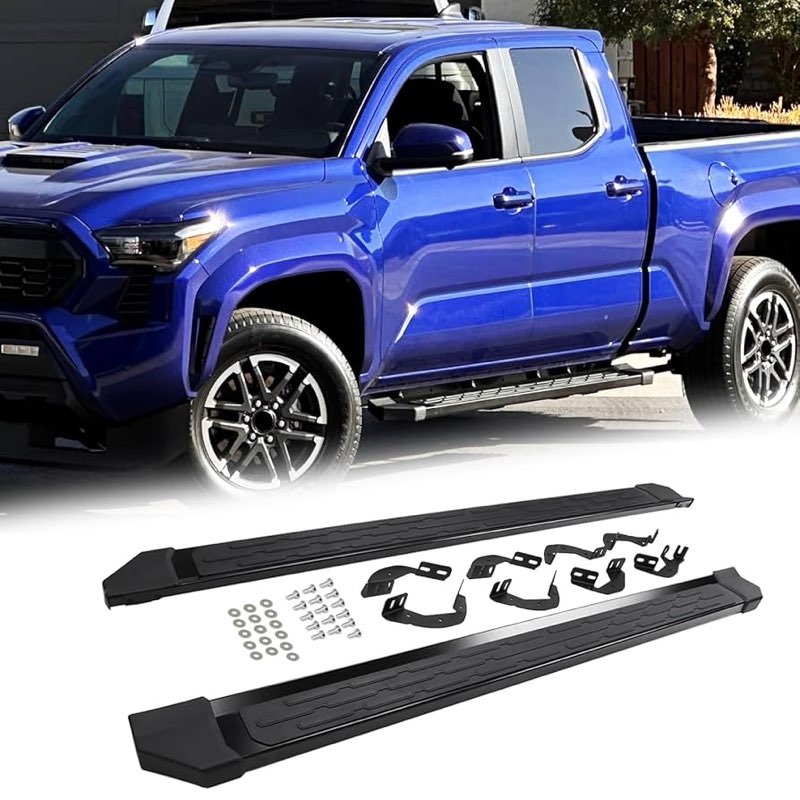 Trumgeta Running Boards Fit for 2024 2025 Toyota Tacoma Double Cab with 4 Full-Size Doors Side Steps