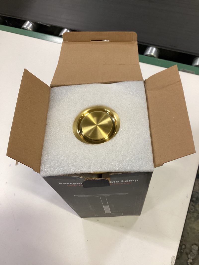 Condition photo showing New/Like New for LED Cordless Table Lamp Rechargeable,Portable 6000mAh Battery Outdoor Bedside Table Lamps,3 Color Stepless Dimming Touch Battery Powered Lamp, Table Light for Restaurant/Patio/Camping/Bedroom(Gold)