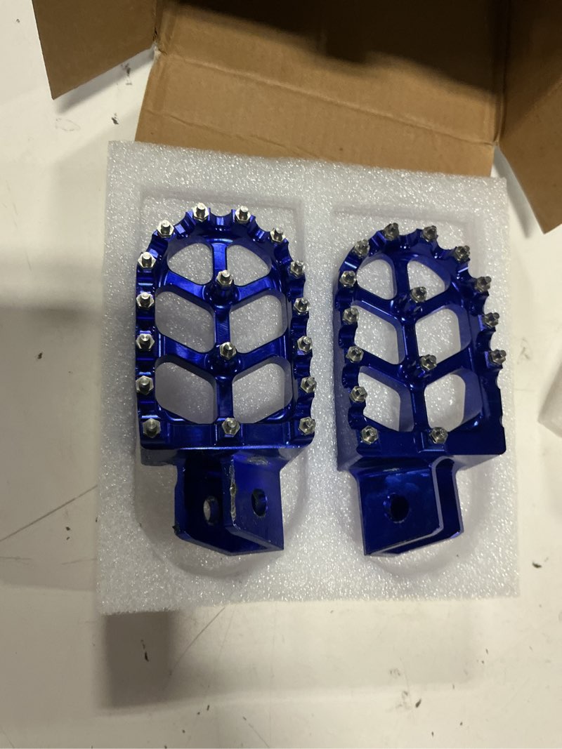Condition photo showing Good Condition for anxin motorcycle foot pegs footpeg pedals footrest for pw50 1981-2023 pw80 1983-2006 pit dirt bike blue blue pw50 pw80