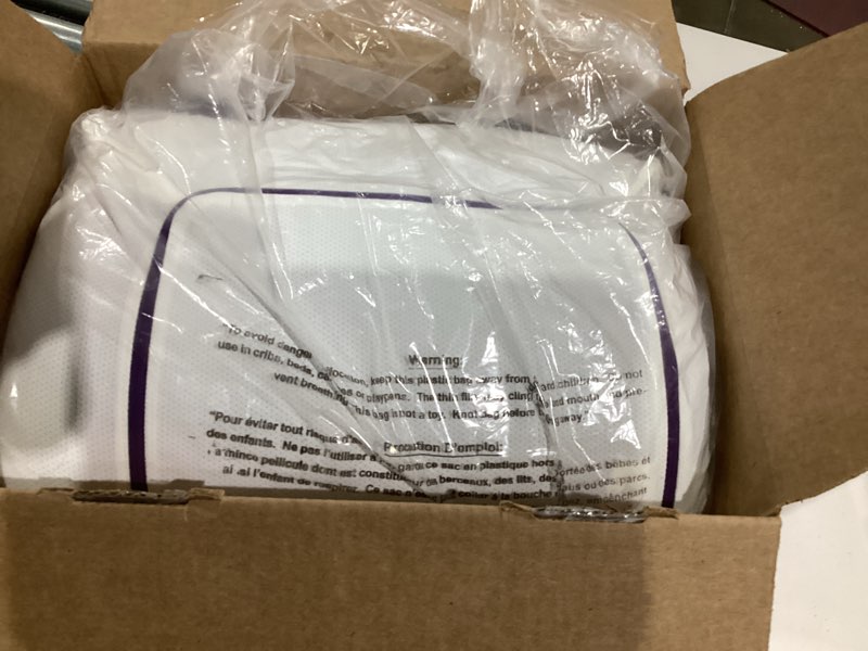 Condition photo showing Good Condition for Purple Pillow - GelFlex Grid, Cooling Ergonomic Support for Side, Back, Stomach Sleepers - Adjustable Boosters for Personalized Height, Firm Feeling, Standard Size - Ultra-Durable