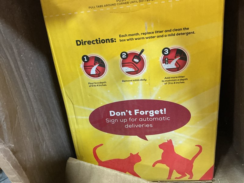 Condition photo showing As Is for purina tidy cats clumping cat litter, 24/7 performance multi cat litter - 38 lb. box 38 pound (pack of 1)