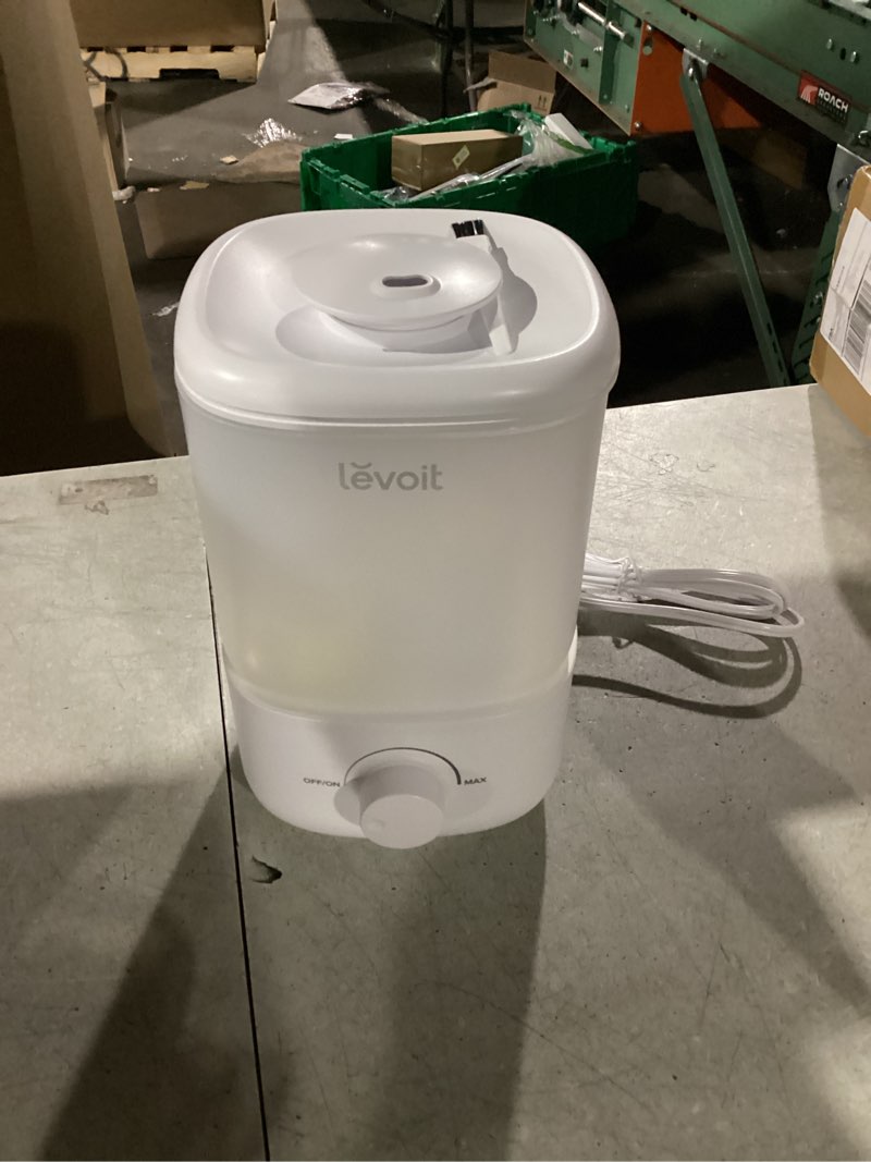 Condition photo showing Good Condition for LEVOIT Top Fill Humidifiers for Bedroom, 2.5L Tank for Large Room, Easy to Fill & Clean, 28dB Quiet Cool Mist Air Humidifier for Home Baby Nursery & Plants, Auto Shut-off for Safety, 25H White