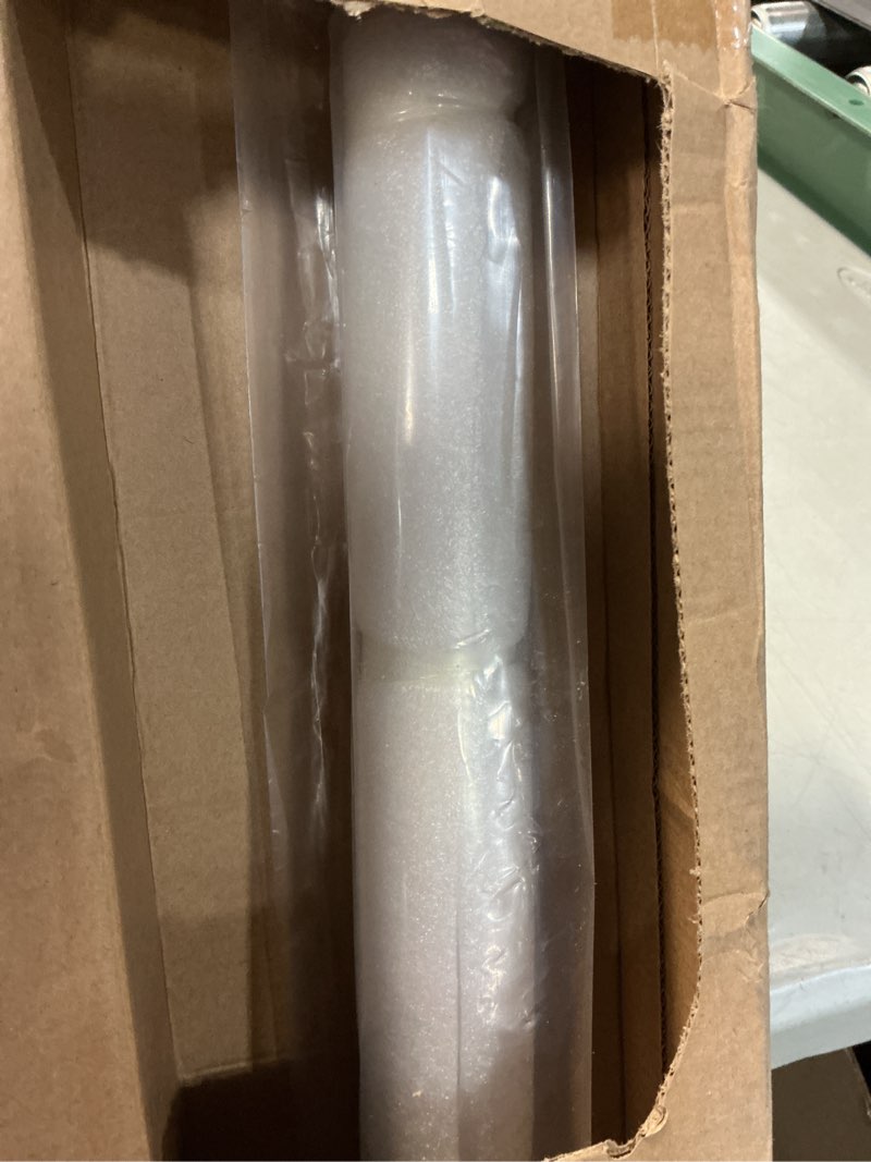 Condition photo showing As Is for 4 FT Heavy Duty White Metal Stairs Railing Indoor, Wall Mount Pipe Stair Handrail - Hand Rails for Indoor & Outdoor Steps, Banister Deck Porch Patio Railing, Wall Grab Bars for Seniors White 4FT