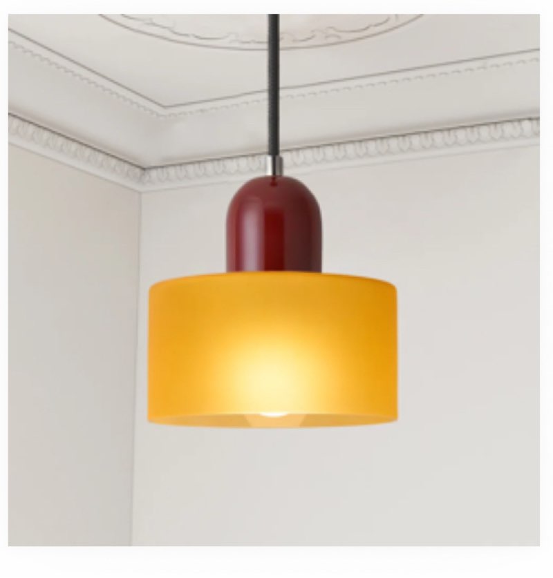 Mid Century Modern Glass Pendant Light