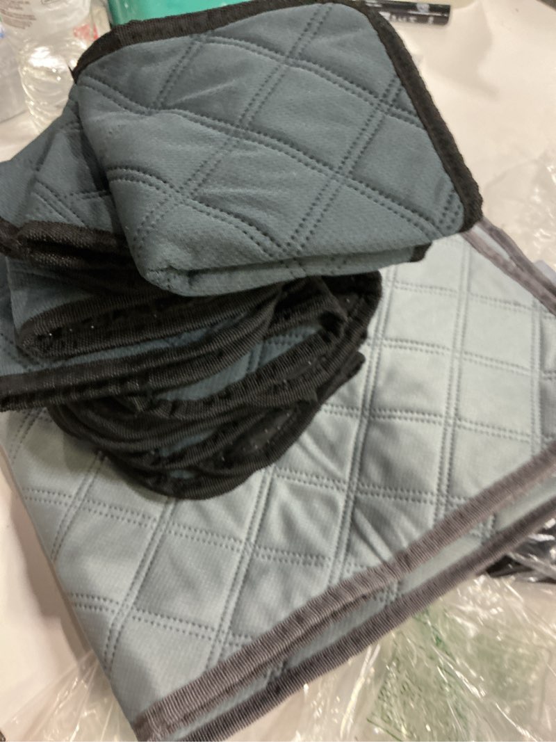 Condition photo showing Good Condition for klmnop 8 pack washable guinea pig cage liners, 12 x 12 inch reusable absorbent leakproof pee pads with anti-slip bottom, small animal bedding for rabbit bunny hamster cage(dark grey)