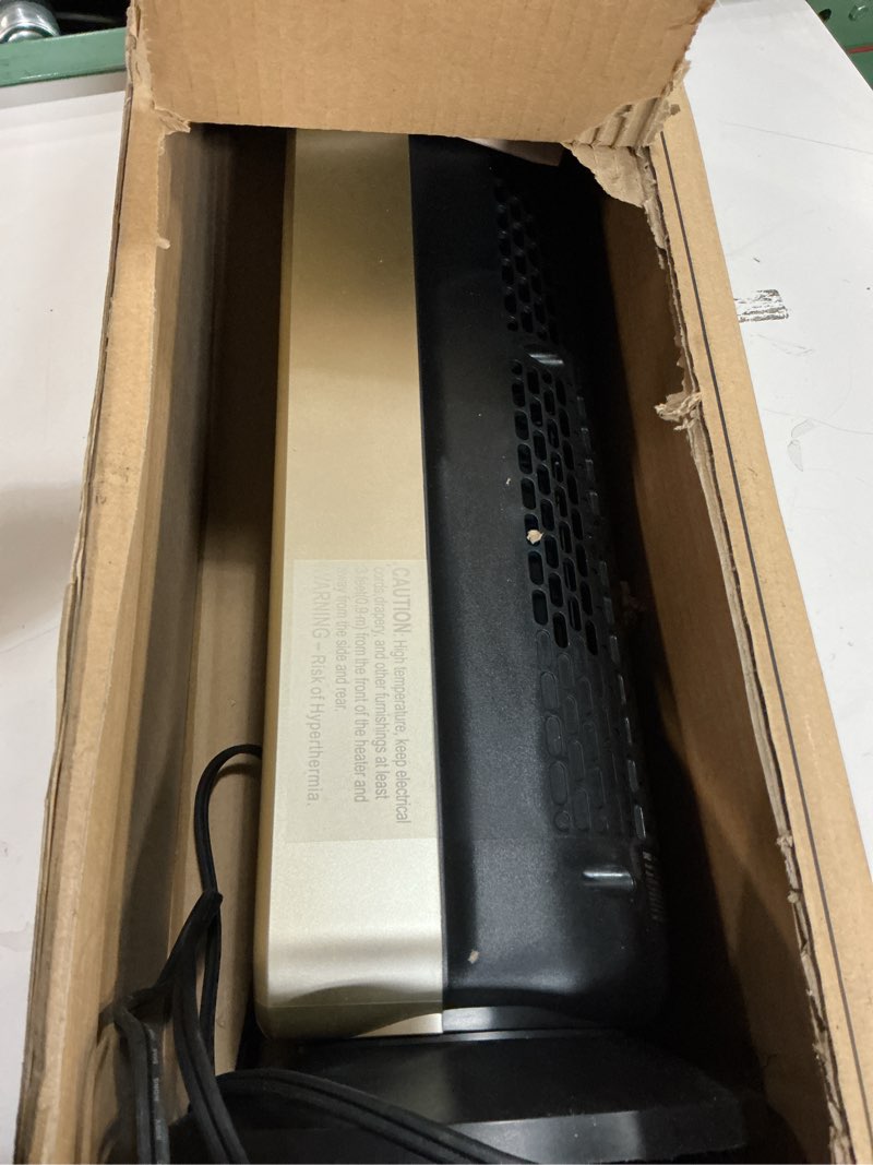 Condition photo showing Good Condition for Dreo Space Heater Indoor, 25" 11.5ft/s Fast Portable Room Heater with Remote and Thermostat, 3 Modes, Overheating & Tip-Over Protection, Electric Heaters for Indoor Use Large Room, Bedroom, Gold Gold Large