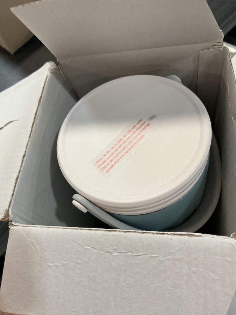 Condition photo showing New/Like New for portable breast milk cooler for travel, 22oz large capacity breastmilk chiller for working moms, 360° cooling keeps milk chilled 24 hours, includes 2 baby bottles, breastfeeding essentials grey