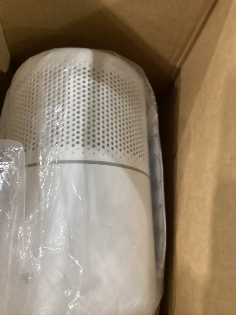 Condition photo showing As Is for levoit air purifier for home allergies pet hair in bedroom, covers up to 1073 ft² by 56w high torque motor, aham verifide, 3-in-1 filter with hepa sleep mode, remove dust smoke odor, core300-p, white