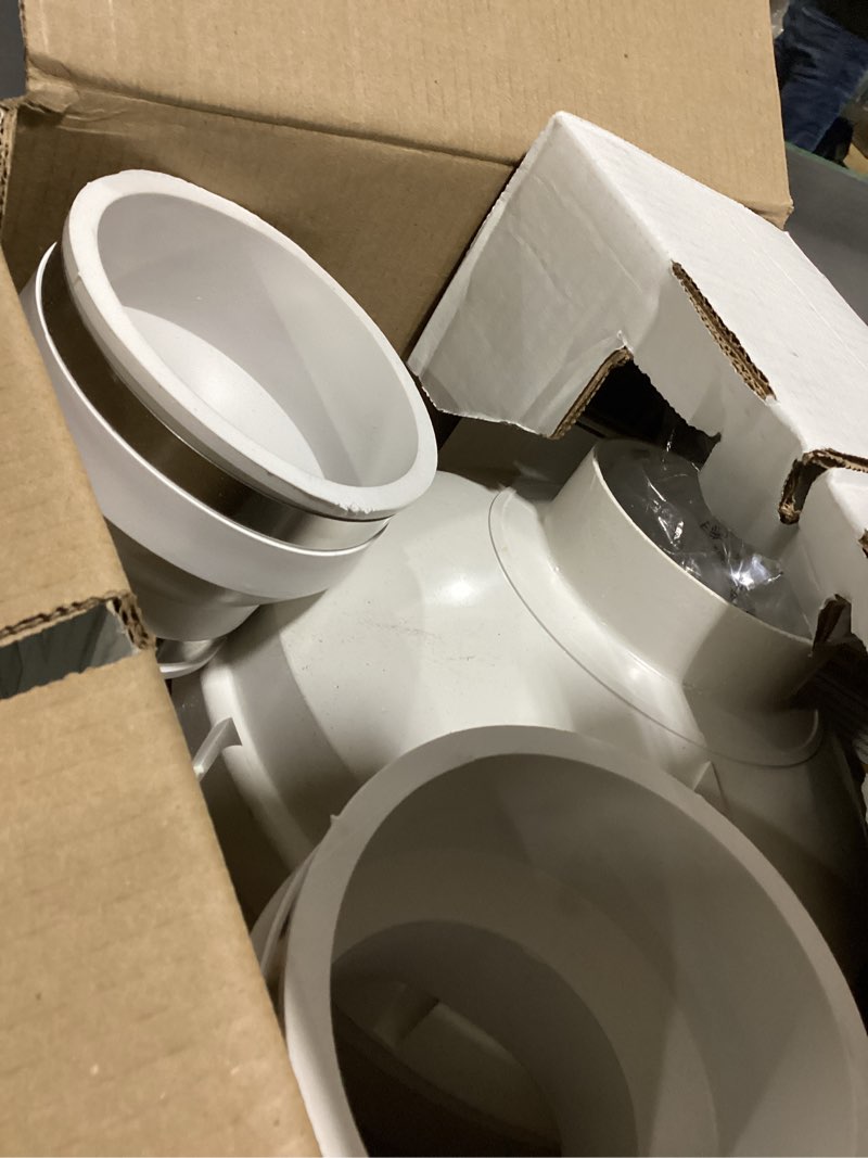 Condition photo showing As Is for Festa AMG Maverick Radon Fan – 3“ Installation Kit - Quiet and Energy Efficient Radon Mitigation Inline Fans – High Performance 4” Duct Fan AMG Maverick 4x3