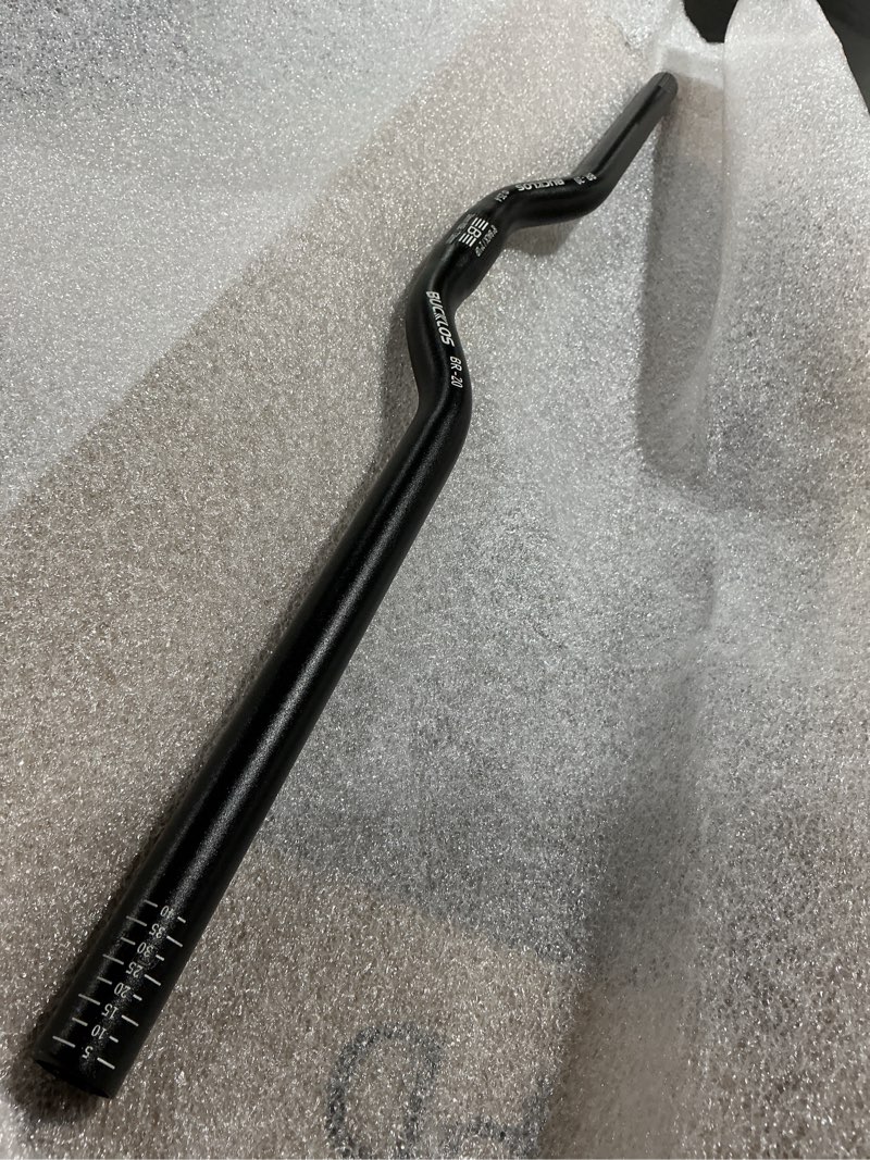 Condition photo showing Good Condition for BUCKLOS Mountain Bike Handlebars 25.4mm - 20/100mm Rise MTB Aluminum Alloy Handlebar - 620/720mm Extra Long Bicycle Riser HandleBars for E-Bike Folding Bike Downhill Racing. 25.4mm-720mm-20mm