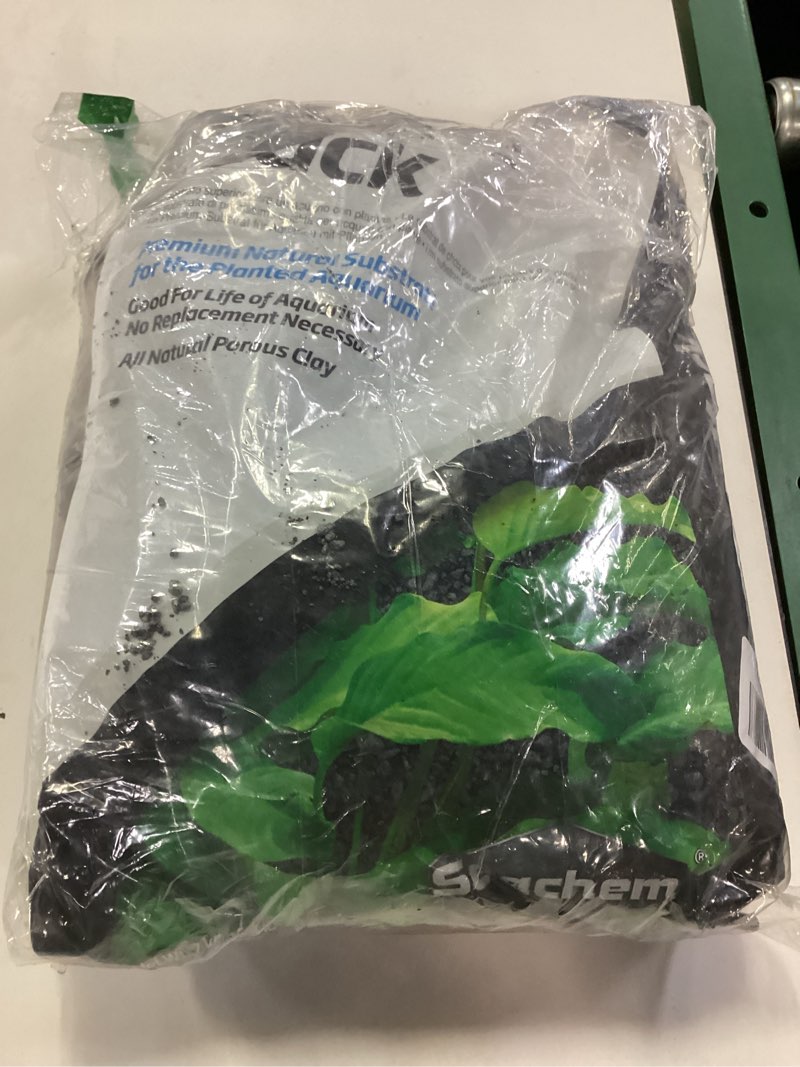 Condition photo showing New/Like New for seachem flourite black clay gravel - stable porous natural planted aquarium substrate 15.4 lbs