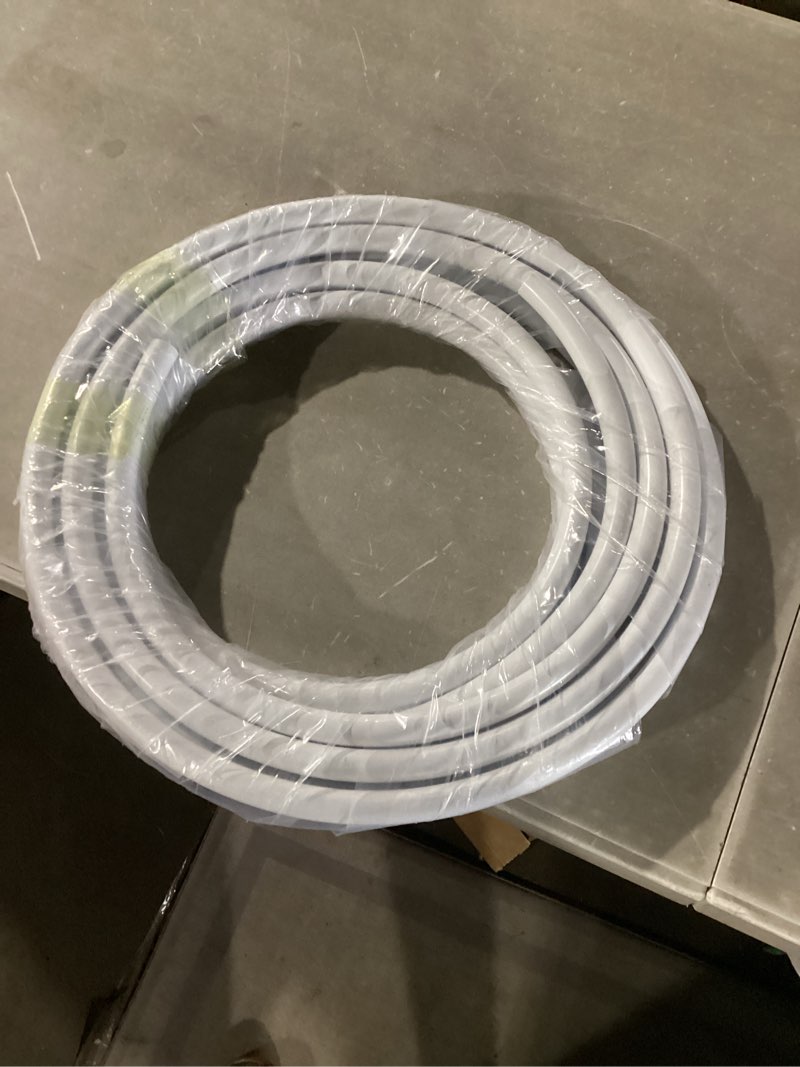 Condition photo showing New/Like New for 32ft 20mm original flexible pipe for crafts, extra durable design, tube pipe for fake flowers, prop building, balloon arches, stem tubing for floral wedding decor, diy arts & craft 20mm white