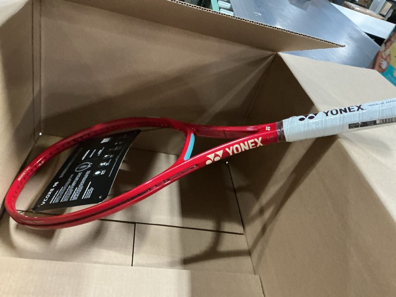 Condition photo showing As Is for yonex vcore 98 8th gen tennis racquet 4 1/4" grip