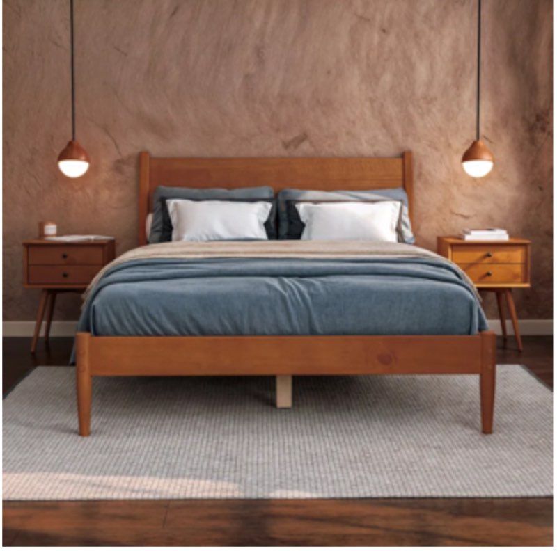 Bed Parts Hardware Color: Castanho, Size: Full/Double