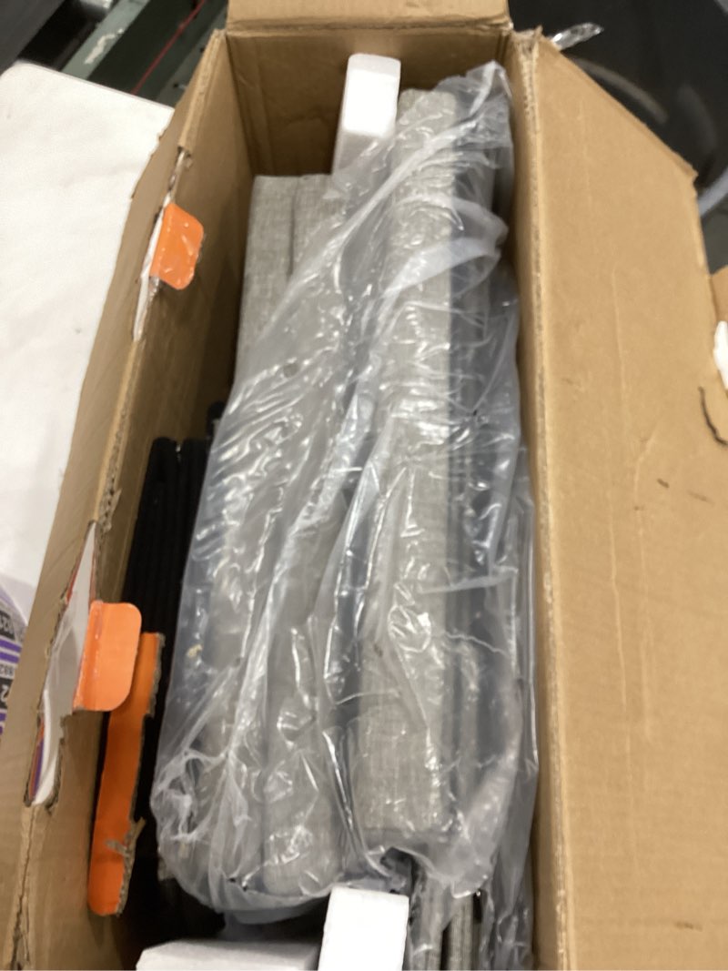 Condition photo showing Good Condition for dog stairs with storage 23" h, 4-step wider dog steps for high beds window, folding sturdy pet stairs gift for injured old dogs cats, ramp for climbing car up to 200 lbs,(gray, no condo) gray 4 steps no condo(43"d x 17"w x 23"h)