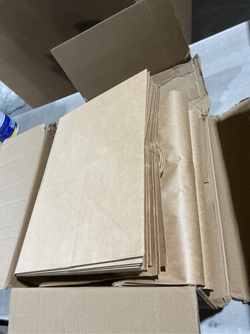 Condition photo showing Good Condition for bagdream kraft paper bagsr 50pcs 14x10x15.75 ultra wide large paper gift bags with handles for takeouts, parties, shopping, food packing, recyclable food service bags brown paper grocery sacks