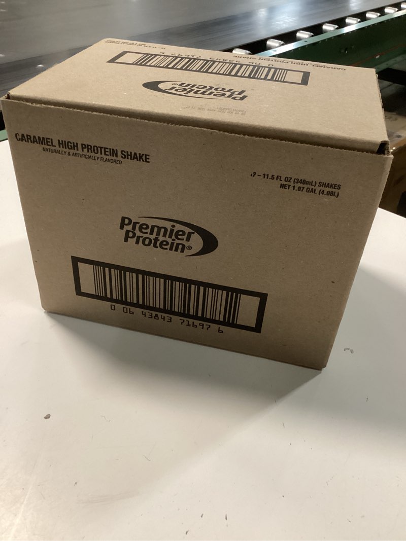 Condition photo showing New/Like New for (Best By 09/Nov/2025) Premier Protein Shake, Caramel, 30g Protein, No Added Sugar, 24 Vitamins & Minerals to Support Immune Health, 11.5 fl oz, 12 Pack (Packaging May Vary) Caramel 11.5 Fl Oz (Pack of 12)
