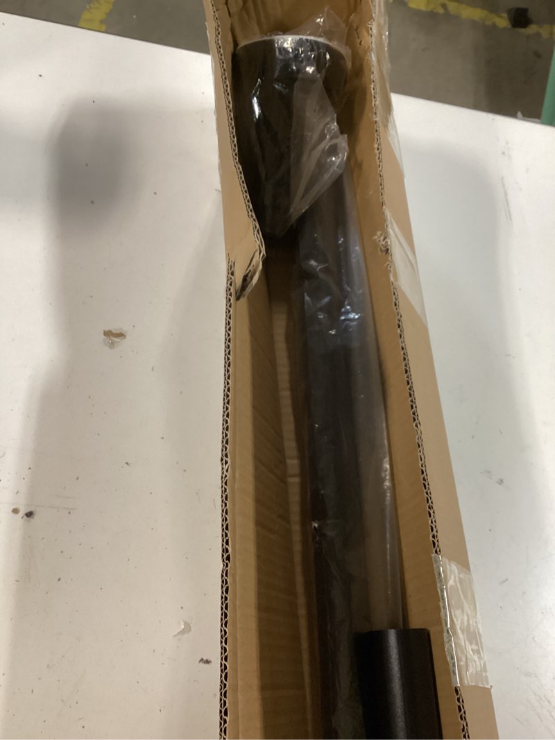 Condition photo showing Good Condition for tension curtain rod 51-86 inch, curtain rod no drilling for window or bathroom closet, outdoor curtain rods for patio tension rod, easy to install, never rust, rod diameter 1.26 inches - black black 51''-86''