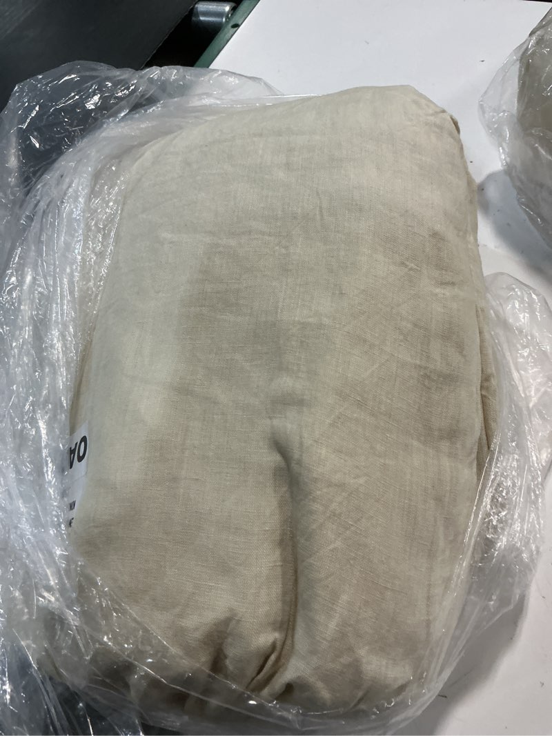Condition photo showing Good Condition for quince linen duvet cover set king / cal king oat 2.630