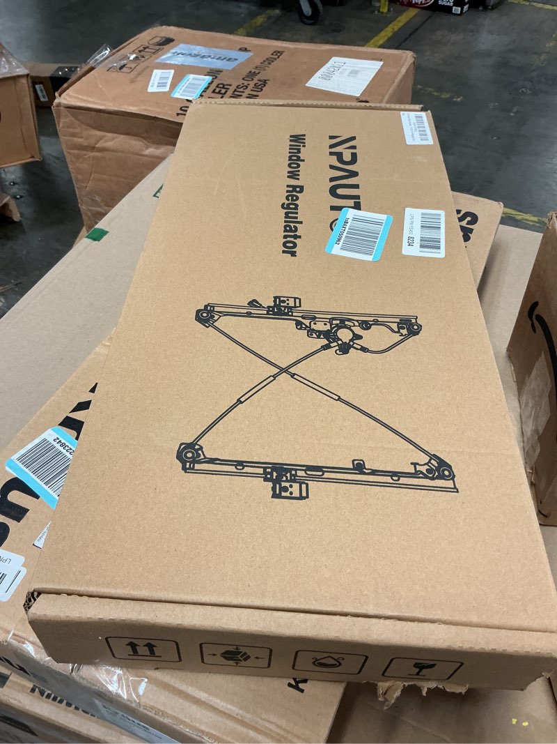 Condition photo showing New/Like New for front passenger side power window regulator with motor replacement for 94-02 dodge ram 1500 2500 3500 pickup 1994 1995 1996 1997 1998 1999 2000 2001 2002, right, 741-752