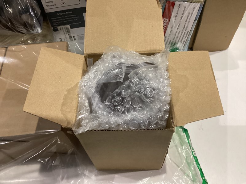 Condition photo showing New/Like New for 3pack missing one. sweet grain snow globe tumblers(4 pack) - 16oz double wall acrylic tumblers for snow globe cups with pre drilled hole, lids, straws and hole stopper, clear snowglobe tumbler 16oz 4pack-normal