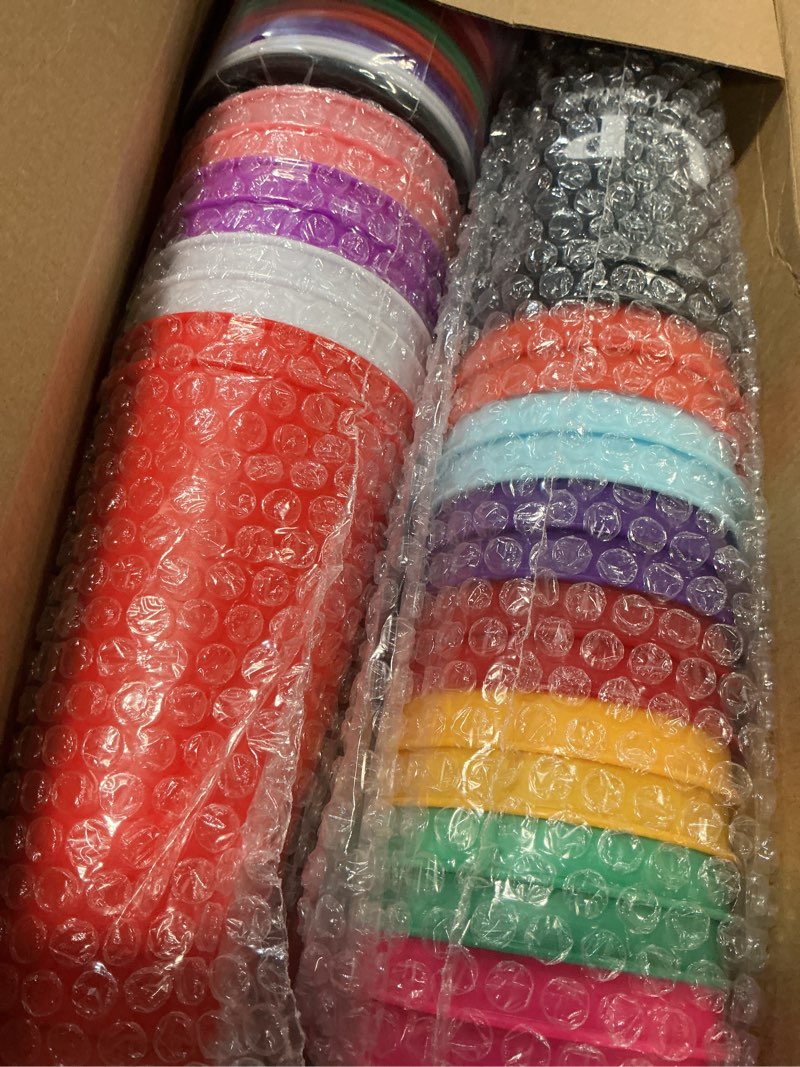 Condition photo showing New/Like New for meanplan 24 pcs speech language pathologist gifts bulk 24 oz plastic tumbler with lids and straws slp therapy thank you cups gifts for speech language pathologist coworkers office supplies