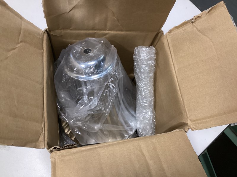 Condition photo showing New/Like New for 2PCS Silver Metal Flower Trumpet Stripe Vases Crystal Table Centerpieces Artificial Flower Arrangements for Anniversary Celebration/Wedding/Party/Birthday Event Aisle Home Decor Silver 2pcs