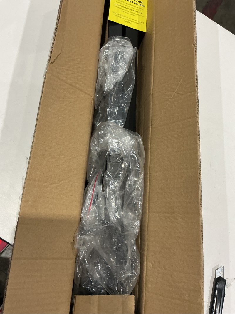 Condition photo showing New/Like New for 8ft stair railings indoor, black iron railings for stairs, industrial handrail wall mounted, hand railing for stairs indoor 500lbs load capacity, sturdy stair railing for loft porch deck, 3 sections 8ft black