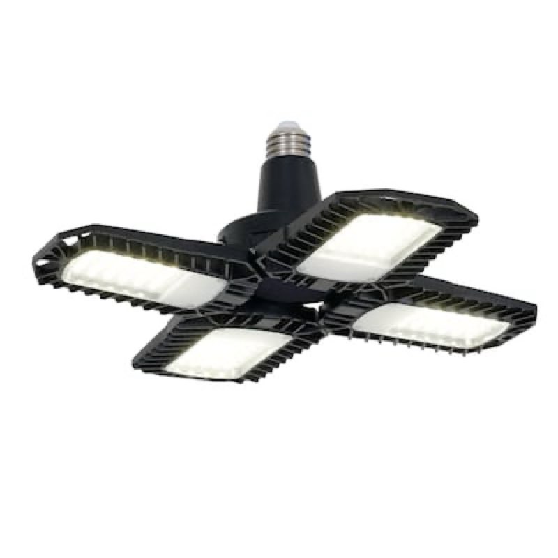 Utilitech 1-ft 12000 Lumens Black 4 -Light LED Diffuser Garage Shop Light Item #5189724 | Model #Z-JG-120AL