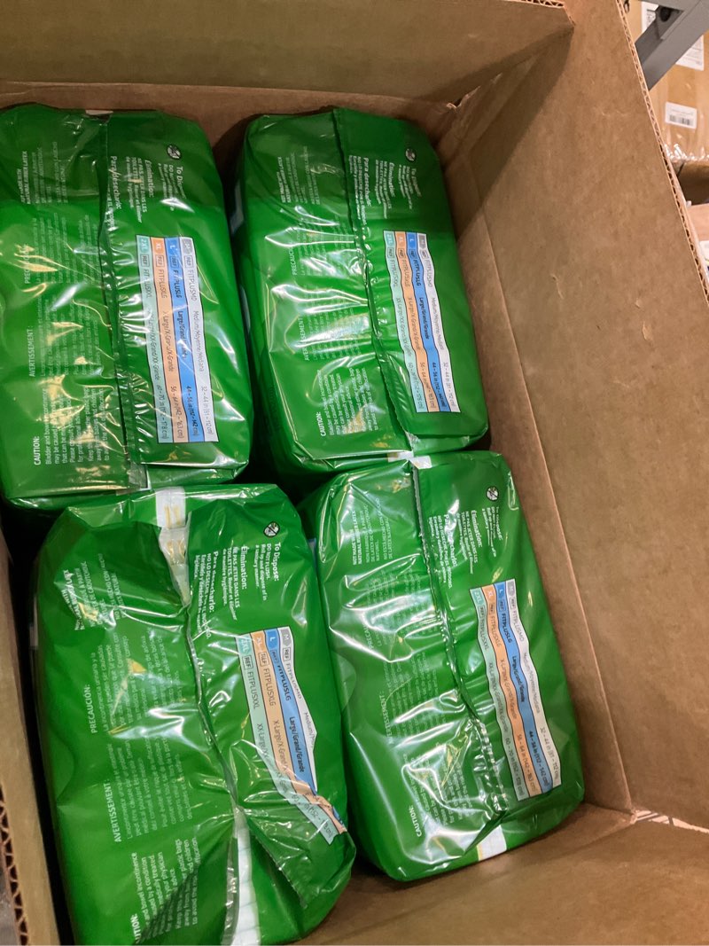 Condition photo showing New/Like New for fitright adult diapers, extra+ heavy absorbency, l (waist size 44in-56in), 80 count, optifit incontinence briefs for men and women, disposable, moisture-wicking, leak protection. 80 count large