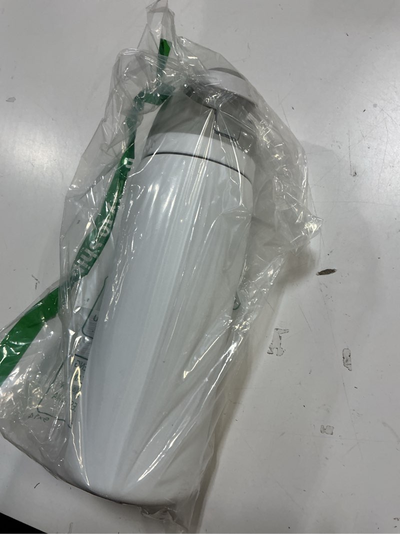 Condition photo showing As Is for owala freesip insulated stainless steel water bottle with straw, bpa-free sports water bottle, great for travel, 32 oz, shy marshmallow shy marshmallow 32 ounces