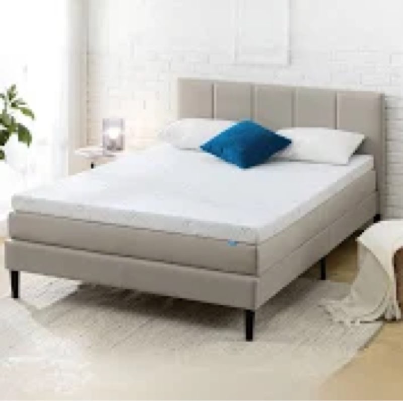 Maxzzz 4 Inch Mattress Topper Queen Size, Firm Memory Foam Bed Mattress Topper, Ventilated Mattress 