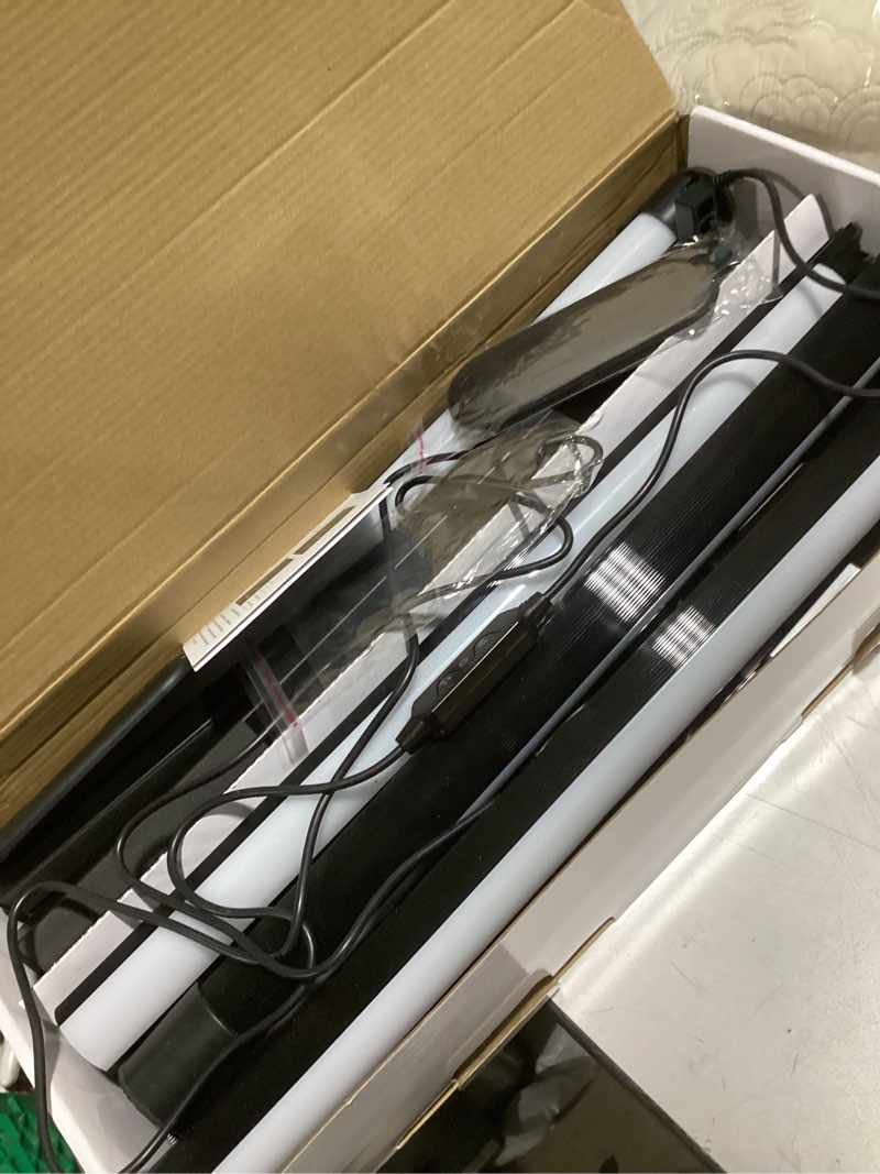 Condition photo showing Good Condition for kfm corner floor lamp, 65" smart rgb led corner lamp with app & remote control, 16m colors,300+ modes, music sync & timer, modern mood light for living room, gaming room & bedroom (2)
