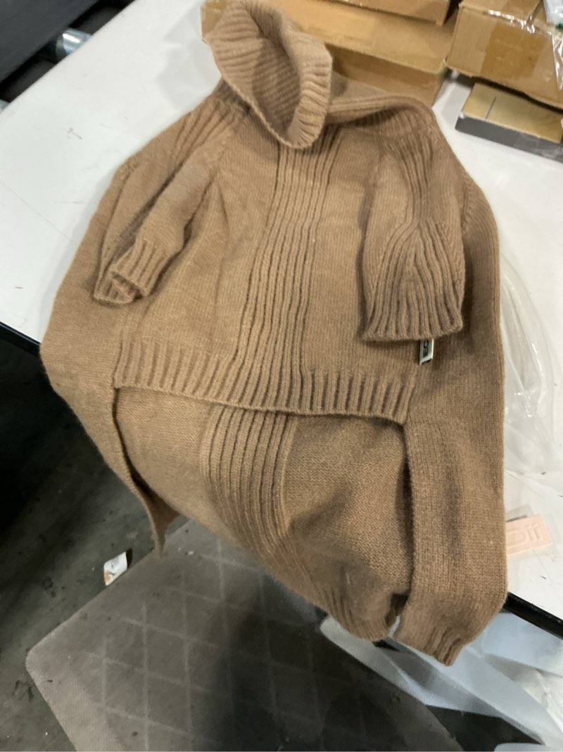 Condition photo showing Good Condition for IECOii XXL Dog Sweater,Thermal Knit Big Dog Sweater with Sleeve,Pet Turtleneck Doggy Sweatshirt for Extra Large Dogs Boy Girl,Stretchy Large Dogs Cold Weather Outfit Pitbull Clothes,(Camel,XXL) XX-Large Camel