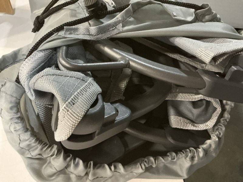 Condition photo showing Good Condition for Daisy Cot, Large Foldable Elevated Dog Bed, Portable Raised Outdoor Folding Dog Cot, Cooling, Chew Proof, Waterproof, Heavy Duty Up to 160 lbs for Camping/Home, Grey, 43"x 27"x7" Gray Large