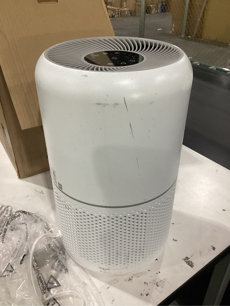 Condition photo showing As Is for LEVOIT Air Purifier for Home Allergens Pet Hair in Bedroom, Covers Up to 1073 ft² by 56W High Torque Motor, AHAM VERIFIDE, 3-in-1 Filter with HEPA Sleep Mode, Remove Dust Smoke Odor, Core300-P, White White Core 300-P 1Pack